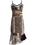 Preen By Thornton Bregazzi Anje Pythonprint Georgette Dress - Lyst