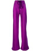 Roberto Cavalli Wide Leg Drawstring Trouser - Lyst