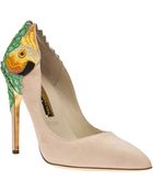 Rupert Sanderson Suede Pump - Lyst