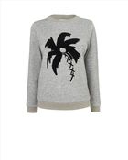 Jaeger Palm Tree Sweater - Lyst