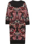 McQ by Alexander McQueen Intarsia Knitted Wool Dress - Lyst