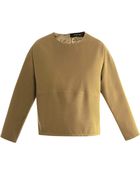 Derek Lam Gabardine Long-Sleeve Blouse - Lyst