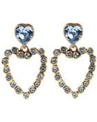 Oscar de la Renta Swarovski Heart Clip Earring - Lyst