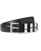 Saint Laurent Black 2Cm Leather Belt - Lyst