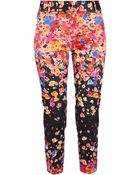 Blugirl Blumarine Floral Trouser - Lyst