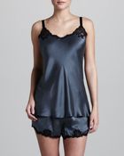 Donna Karan New York Glamour Short Silk Pajamas - Lyst