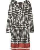 Marni Printed Silk-Twill Dress - Lyst