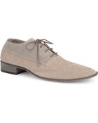 Maison Martin Margiela Suede and Canvas Oxford Shoes - Lyst