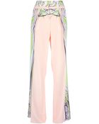 Roberto Cavalli Printed Wide Leg Trouser - Lyst