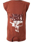 Maison Margiela Upside Down Cotton Tshirt - Lyst
