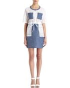 Thakoon Addition Eyelet Short Sleeve Cargo Dress - Lyst