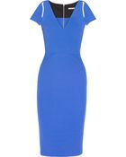 Victoria Beckham Silk and Woolblend Dress - Lyst