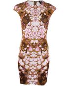 McQ by Alexander McQueen Cap Sleeve Print Dress - Lyst