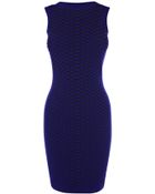 Karen Millen Snake Texture Knit Dress - Lyst