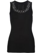 Philipp Plein Embellished Vest Top - Lyst