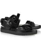 Alexander Wang Karlie Patent Leather Sandals - Lyst