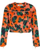 Kenzo Animal print Cotton blend Twill Jacket - Lyst