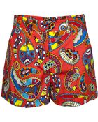 MSGM Printed Short - Lyst