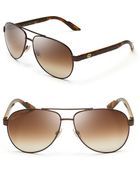 Gucci Unisex Aviator Sunglasses - Lyst