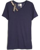 Lanvin Crystal Bow Top - Lyst