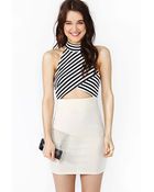 Nasty Gal Strapped Stripe Dress - Lyst
