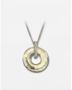 Swarovski Goldtone Crystal Circle Pendant Necklace - Lyst