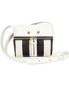 Tl-180 Striped Leather Mini Zip Bag - Lyst