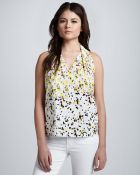 Diane von Furstenberg Reagan Printed Top - Lyst