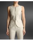 Emporio Armani Silk Vest with Flap Pockets - Lyst