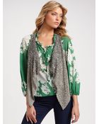Alice + Olivia Beaded Draped Vest - Lyst