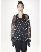 Haider Ackermann Silk Polka Dot Blouse - Lyst