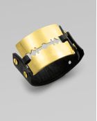 McQ by Alexander McQueen Leather Razor Cuff Bracelet - Lyst