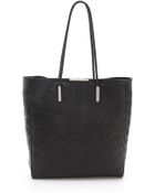 McQ by Alexander McQueen Slash Leather Shopper Tote - Lyst
