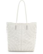 McQ by Alexander McQueen Slash Leather Shopper Tote - Lyst