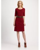 Weekend By Maxmara Scoopneck Jersey Dress - Lyst
