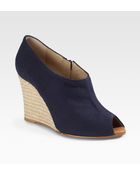 Christian Louboutin Corazon Covered Wedge Espadrilles - Lyst