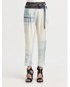 Diane von Furstenberg Keaka Pleated Silk Pants - Lyst