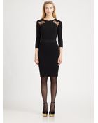 Giambattista Valli Lace Inset Dress - Lyst