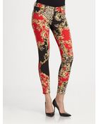 Just Cavalli Royal Punk Printed Jeans - Lyst