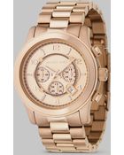 Michael Kors Chronograph Stainless Steel Bracelet Watch - Lyst