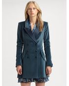 Rachel Zoe Cameron Velvet Coat - Lyst