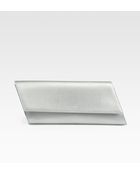 Saint Laurent Diagonale Metallic Leather Clutch - Lyst
