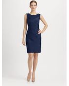 Tadashi Shoji Boast Pintucked Dress - Lyst