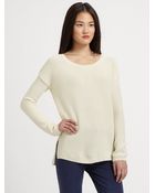 Vince Cotton Cashmere Crewneck Sweater - Lyst