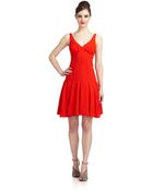Zac Posen Pleated Aline Dress - Lyst