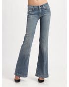 7 For All Mankind Dojo Distressed Bootcut Jeans - Lyst