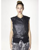 Haider Ackermann Pascolini Leather Waistcoat - Lyst
