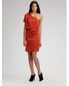 Diane von Furstenberg Oneshoulder Silk Dress - Lyst