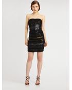 Mark + James By Badgley Mischka Sequined Strapless Dress - Lyst