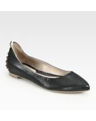 McQ by Alexander McQueen Studded Leather Ballet Flats - Lyst